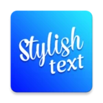 stylish text android application logo